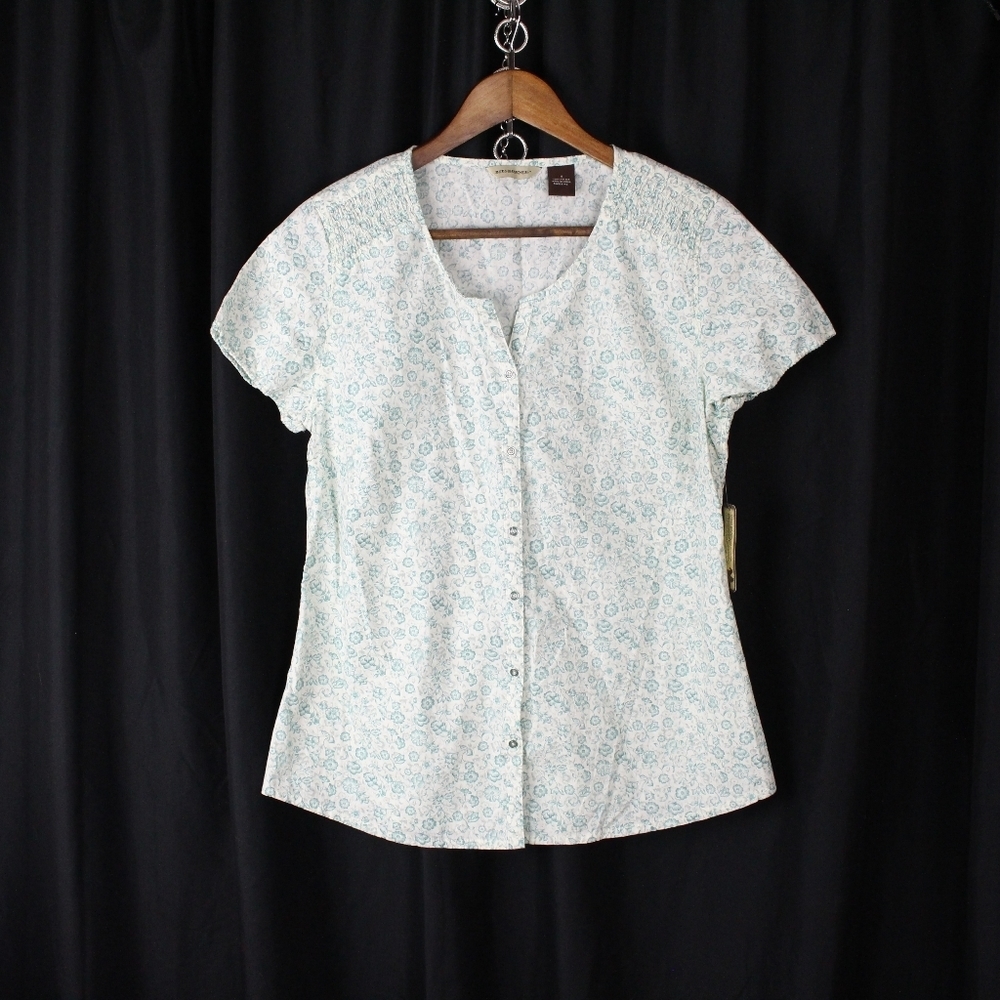 NWT Bit and Bridle Floral Button Down Shirt